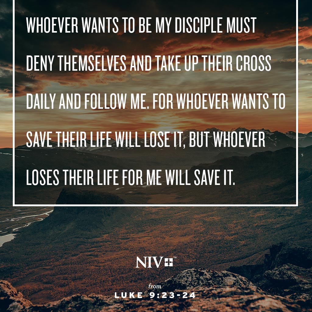 Verse of the Day: Luke 9:23-24 