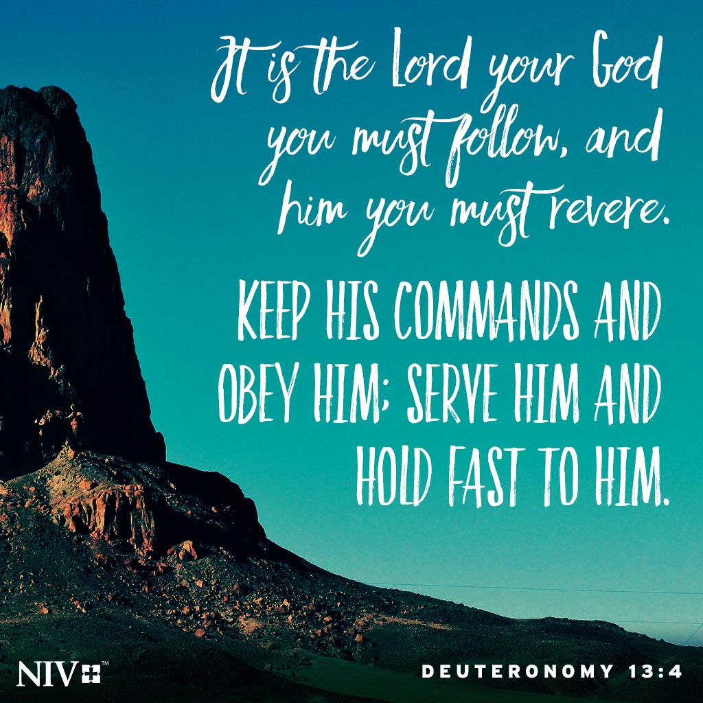 Verse of the Day: Deuteronomy 13:4 